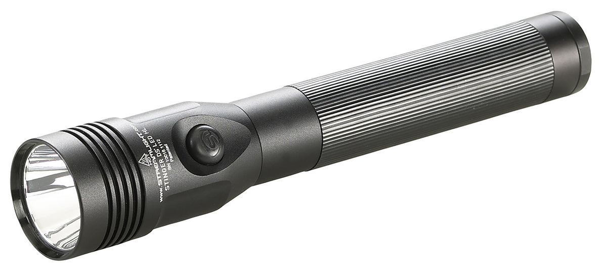 Streamlight Stinger DS LED HL Black Anodized Flashlight 200/400/800 Lumens Dual Tailcap Switch