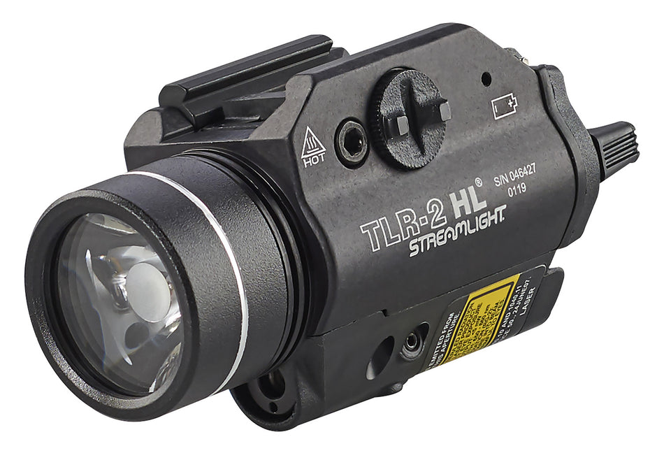 Streamlight TLR-2 HL Weapon-Mounted Tactical Light 1,000 Lumens Red Laser Black Anodized