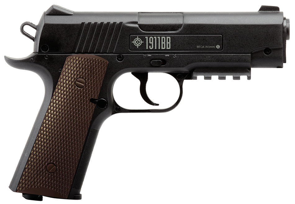 Crosman 1911 Style CO2 Air Pistol .177 Cal 20-BB Drop-Out Magazine Black