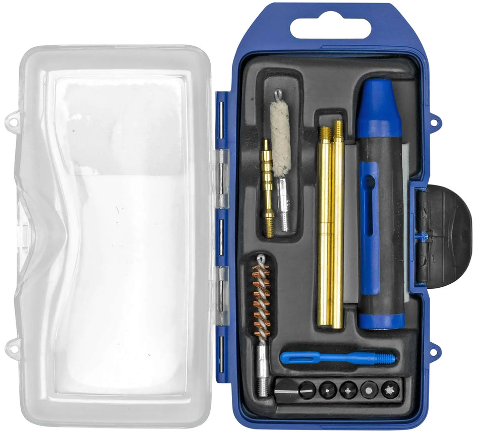 DAC GM22P GunMaster 14-Piece .22 Caliber Pistol Cleaning Kit Black/Blue
