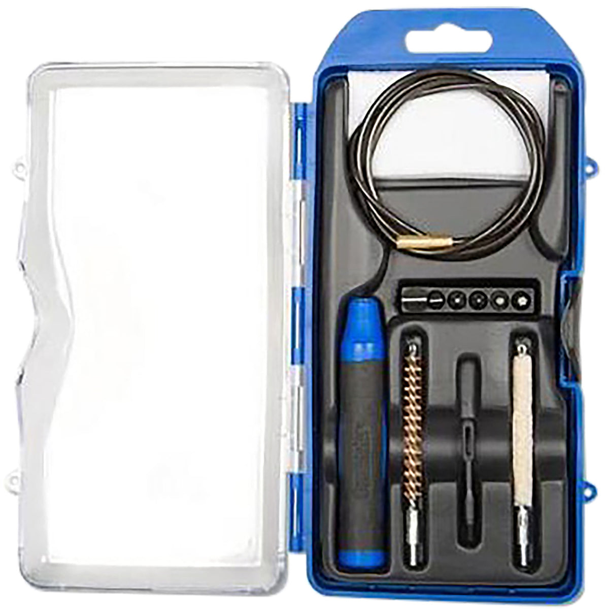 DAC GunMaster 22 Caliber Rifle Cleaning Kit 14-Piece Set, Black/Blue Case