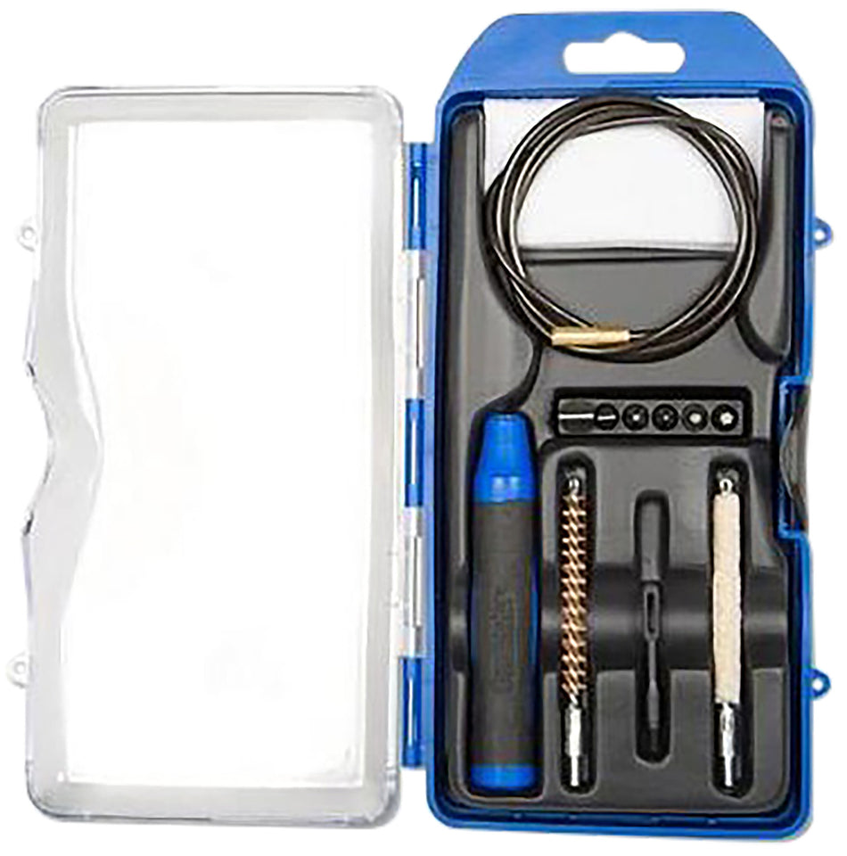 DAC GunMaster 22 Caliber Rifle Cleaning Kit 14-Piece Set, Black/Blue Case