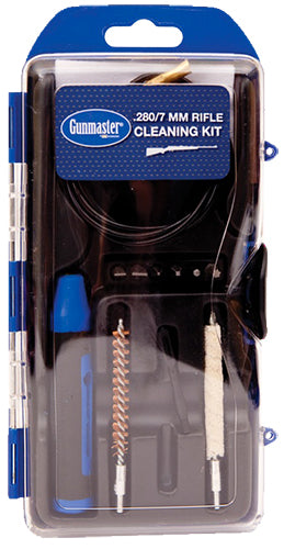 DAC GunMaster 7mm/280 Cal Rifle Cleaning Kit 12-Piece, Black/Blue Clamshell
