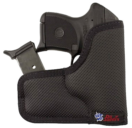 DeSantis Nemesis Ammo Pocket Black Rubberized Fabric Holster for Kel-Tec P-3AT and P32 Ambi