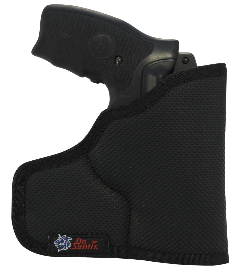 DeSantis Nemesis Ammo Pocket Rubberized Fabric Holster for S&W J Frame 2 Inch Barrel Ambi