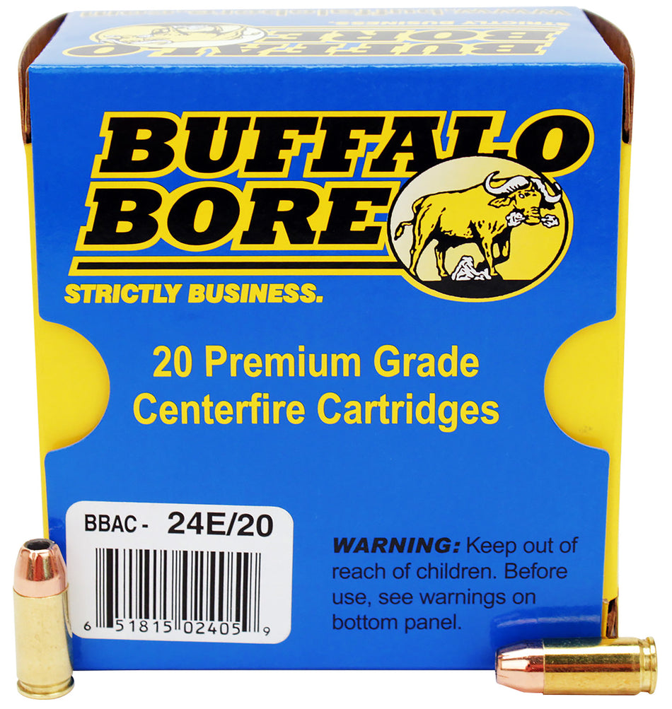 Buffalo Bore 9mm Luger/Parabellum 24E20 Personal Defense Jacketed Hollow Point JHP 124 Grain