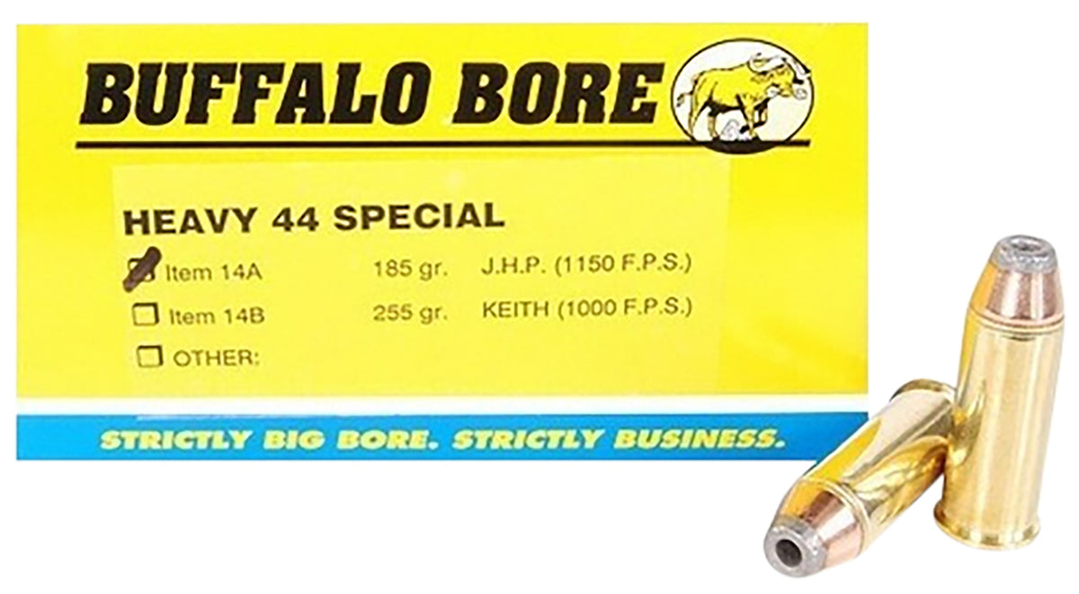 Buffalo Bore .44 S&W Special 14A20 Heavy Jacketed Hollow Point JHP 180 Grain