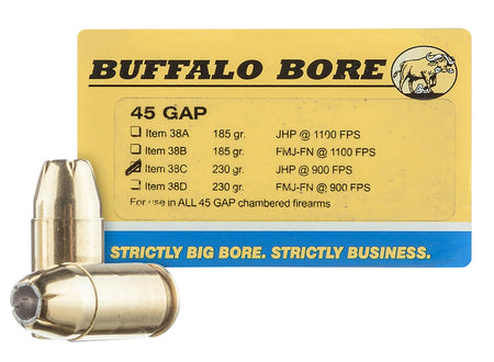 Buffalo Bore .45 Long Colt 38C20 Personal Defense Jacketed Hollow Point JHP 230 Grain