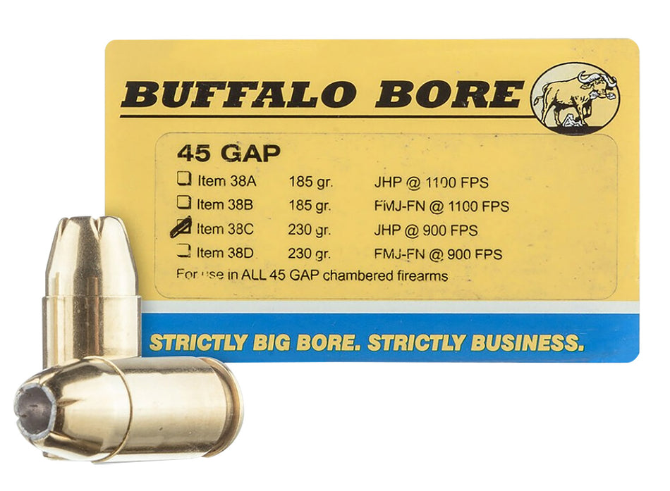 Buffalo Bore .45 Long Colt 38C20 Personal Defense Jacketed Hollow Point JHP 230 Grain