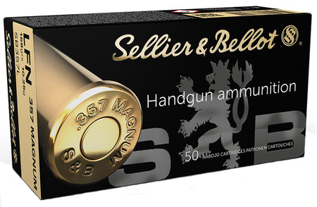 Sellier & Bellot (S&B) .357 Magnum SB357L 754908500758 Lead Flat Nose 158 Grain
