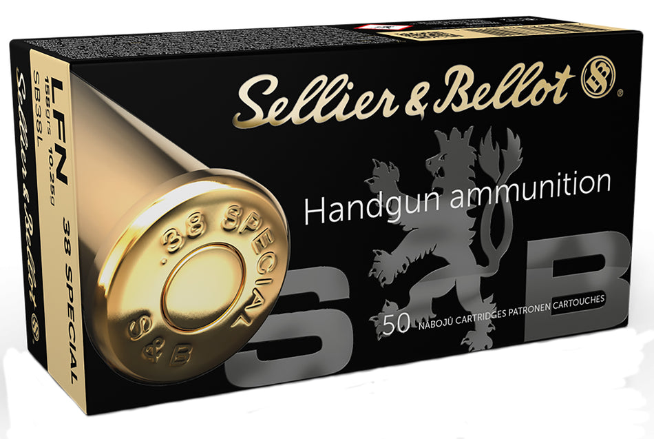 Sellier & Bellot (S&B) .38 Special SB38L 754908500741 Lead Flat Nose 158 Grain