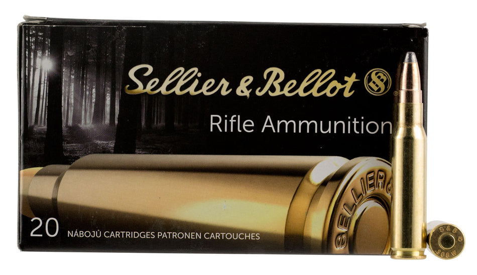 Sellier & Bellot (S&B) .308 Win / 7.62x51mm SB308F Soft Point Cut Through Edge 180 Grain