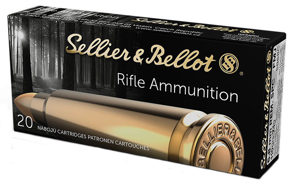Sellier & Bellot (S&B) 6.8 Remington SPC SB68C 754908512164 Full Metal Jacket FMJ 110 Grain