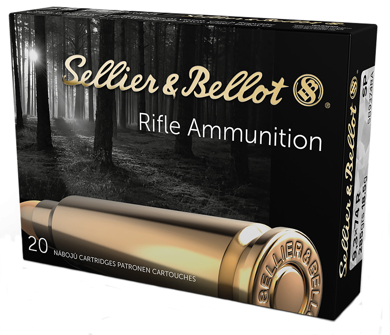 Sellier & Bellot (S&B) 9.3x72mmR SB9374RA Soft Point SP 286 Grain