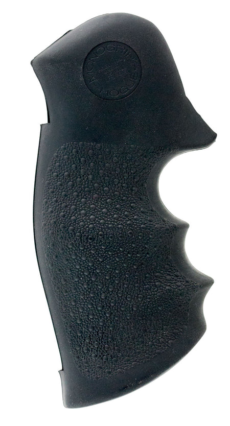 Hogue 10000 S&W K/L Frame Square Butt Monogrip Black Rubber with Finger Grooves