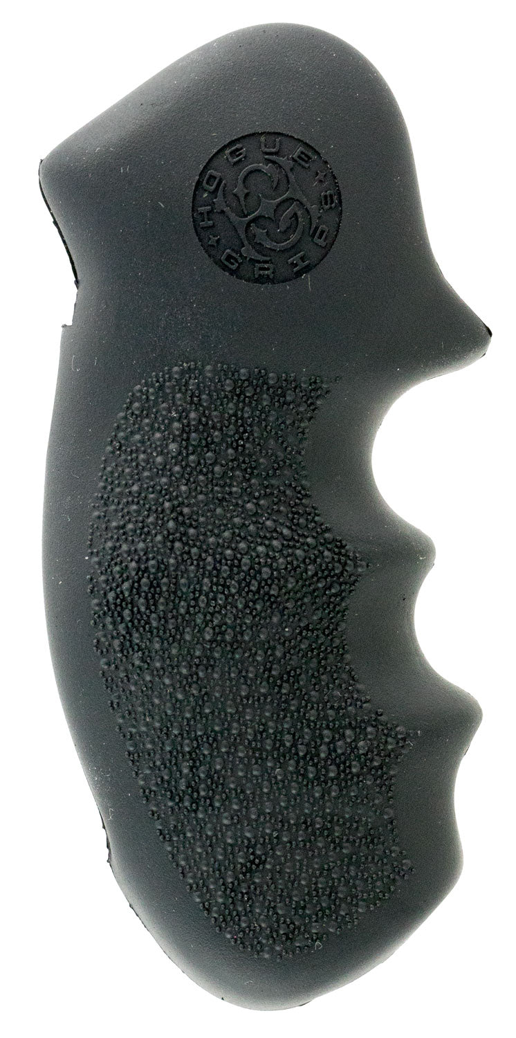 Hogue 19000 S&W K/L Frame Round Butt Monogrip Black Rubber with Finger Grooves