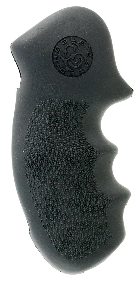 Hogue 19000 S&W K/L Frame Round Butt Monogrip Black Rubber with Finger Grooves