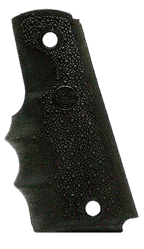 Hogue 45000 1911 Government OverMolded Cobblestone Rubber Grip Black with Finger Grooves