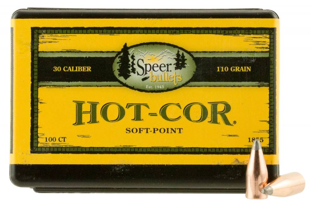 Speer Hot-Cor 30 Caliber .308 110 Grain Soft Point Reloading Bullets 100/Box
