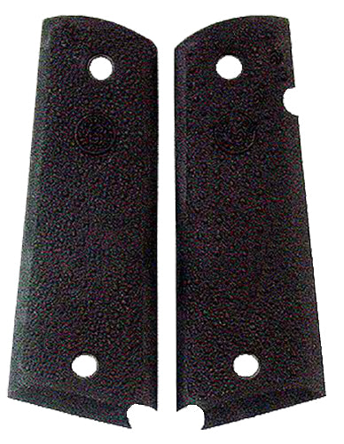 Hogue 45090 1911 Government OverMolded Black Rubber Grip Panels with Palm Swells