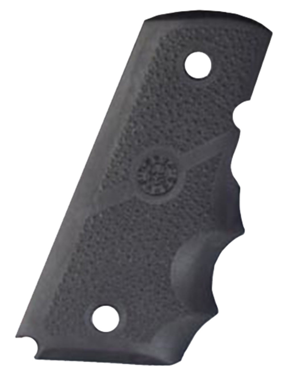 Hogue 43000 1911 Officer Black Rubber Cobblestone Grip with Finger Grooves