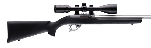 Hogue 22000 OverMolded Black Synthetic Rifle Stock with Aluminum Pillars – Ruger 10/22