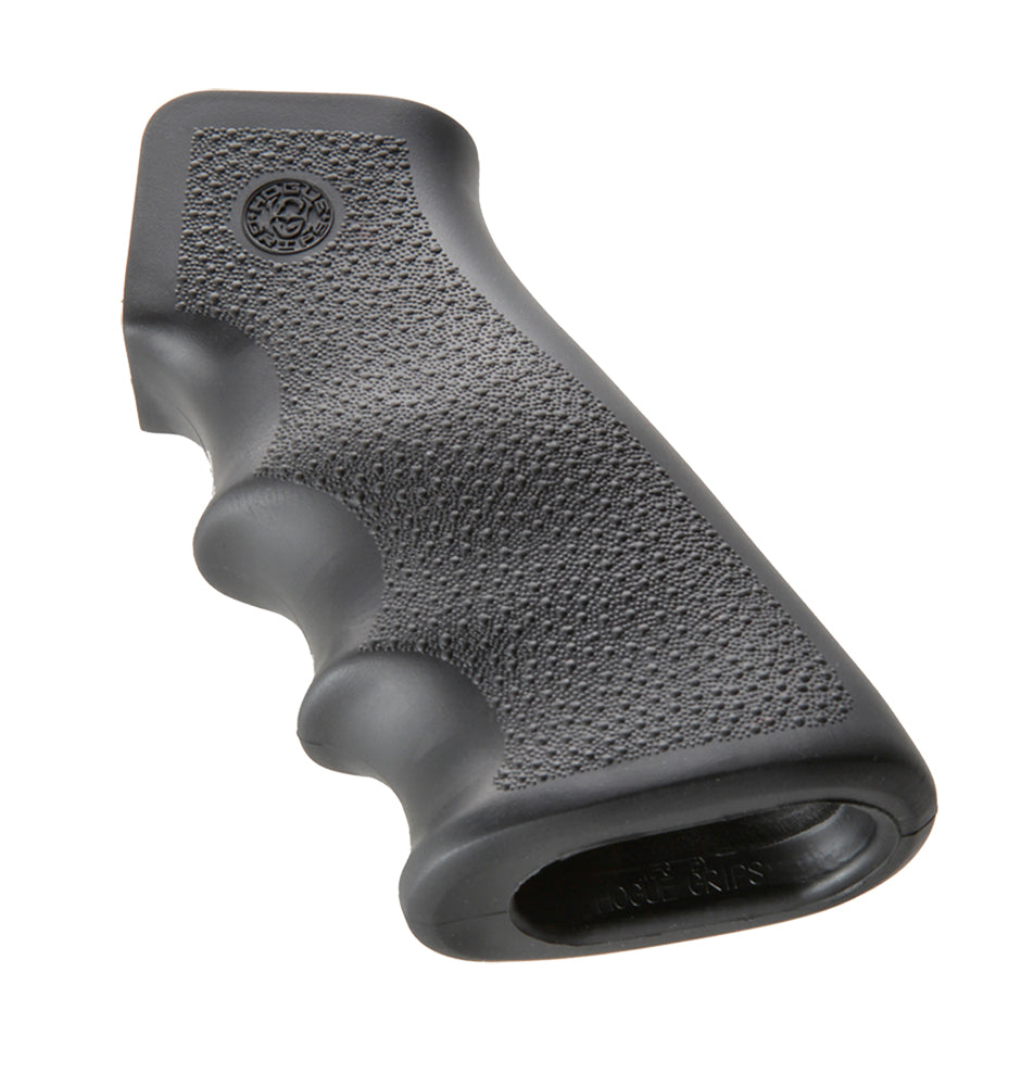 Hogue 15000 AR-15/M16 Black Rubber OverMolded Grip with Finger Grooves