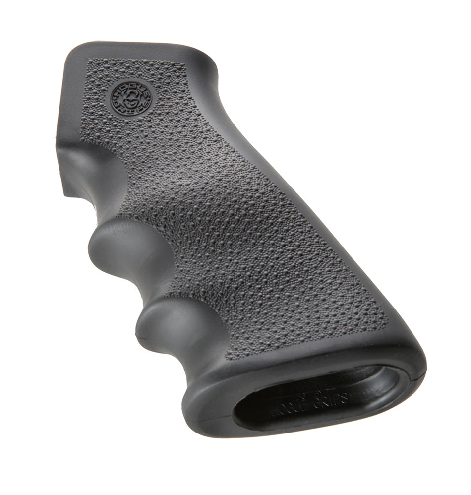 Hogue 15000 AR-15/M16 Black Rubber OverMolded Grip with Finger Grooves