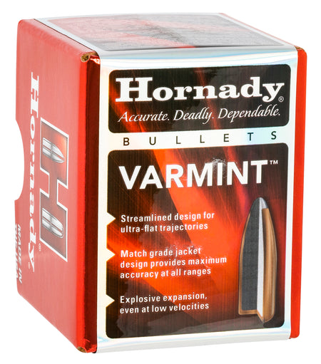 Hornady 22 Caliber .224 55gr Traditional Varmint SP Reloading Bullets 100/Box