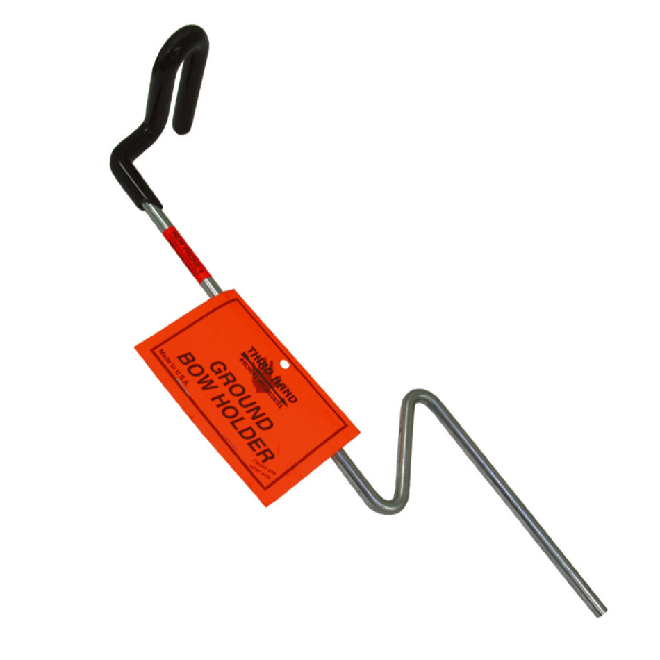 Third Hand Black Ground Bow Holder with Arrow Storage