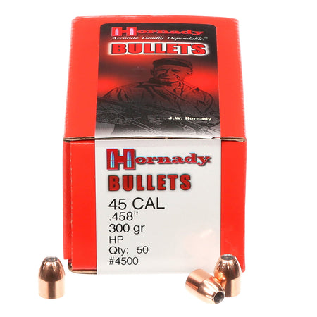 Hornady 45 Cal .458 300 gr InterLock Hollow Point Projectiles 50 Per Box