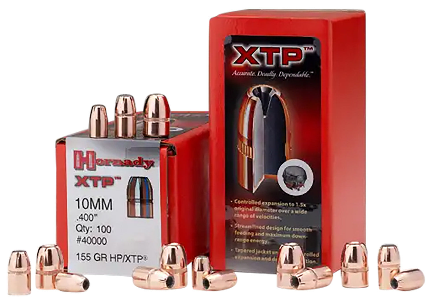 Hornady 9mm .355 124 gr XTP Hollow Point Projectiles 100 Per Box