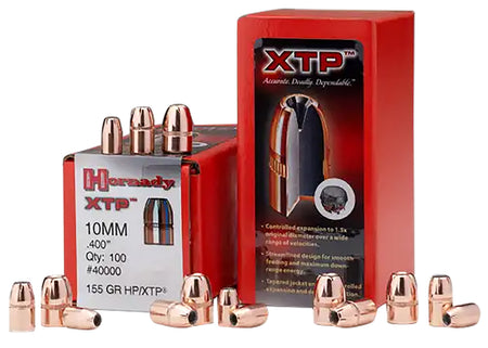 Hornady XTP 10mm Auto .400 155 gr HP Reloading Bullets 100/Box
