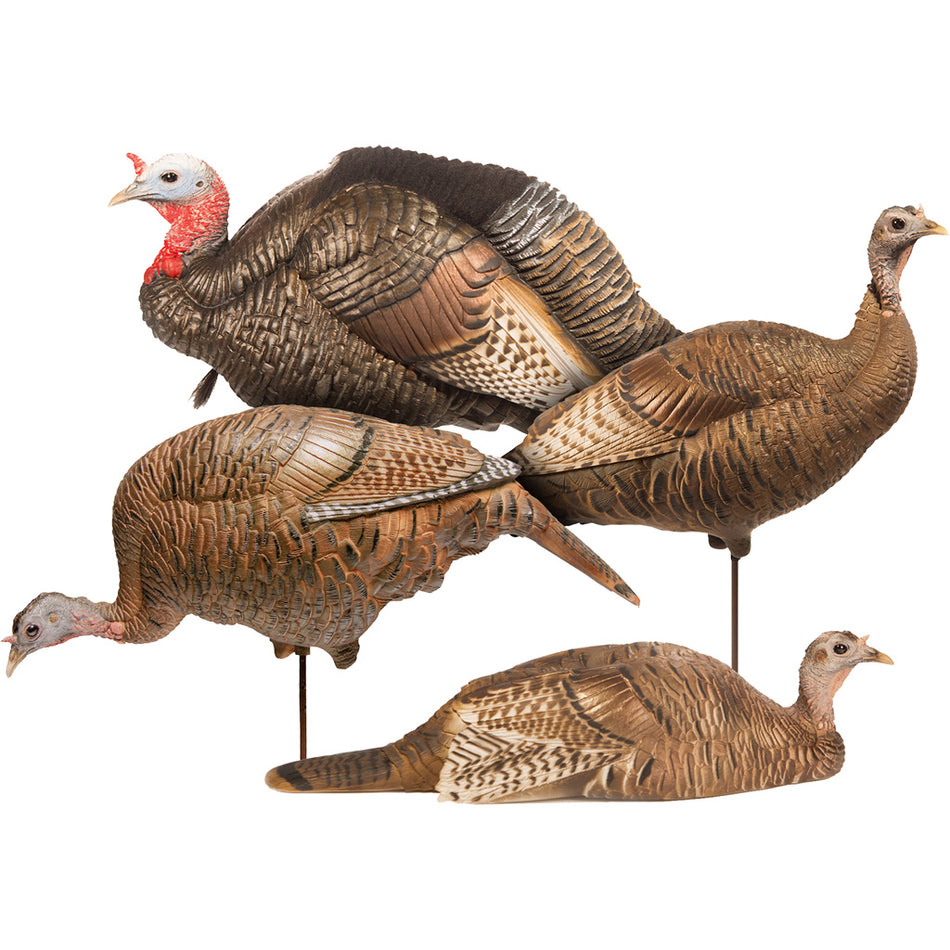 DSD Turkey Flock Decoy Set 4-Piece