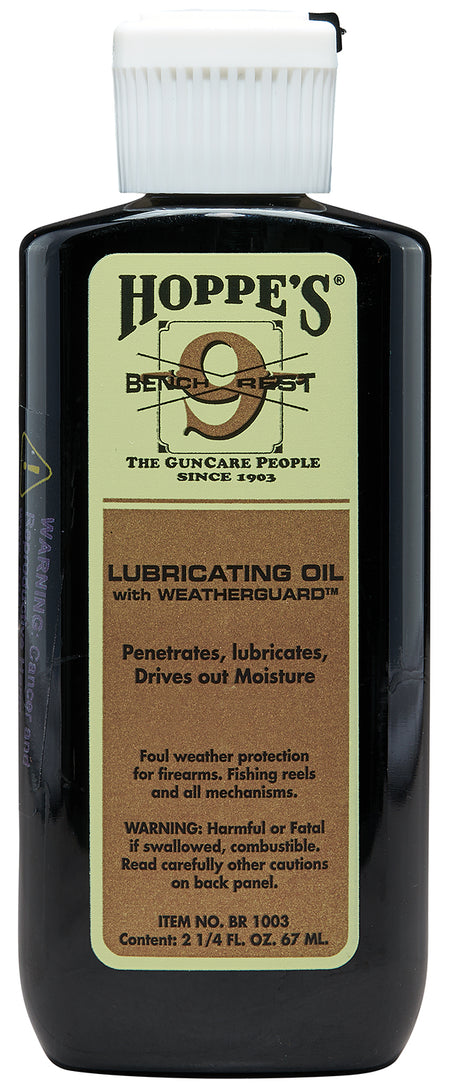 Hoppe's No. 9 Bench Rest Gun Oil 2.25 oz Squeeze Bottle 10 Per Pack