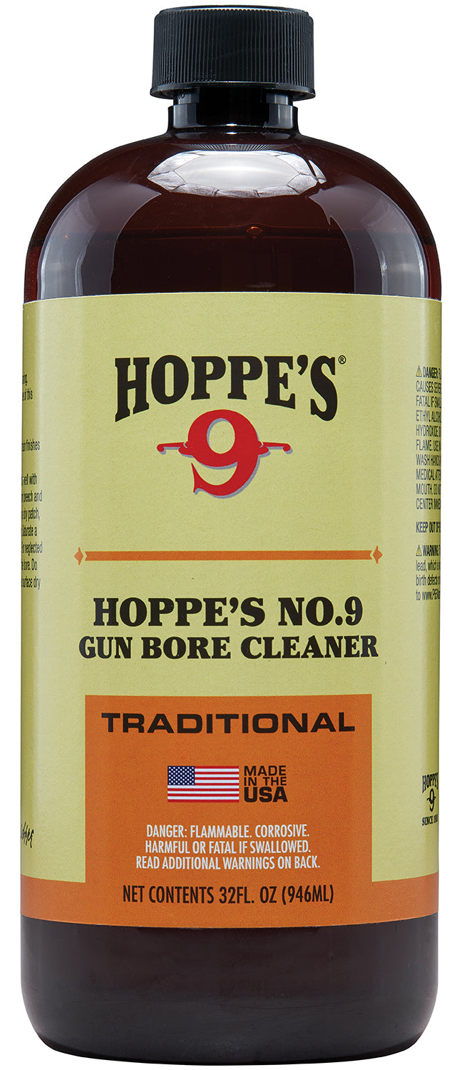 Hoppe's No. 9 Gun Bore Cleaner 1 Quart 932 Child Proof Cap Removes Carbon and Lead