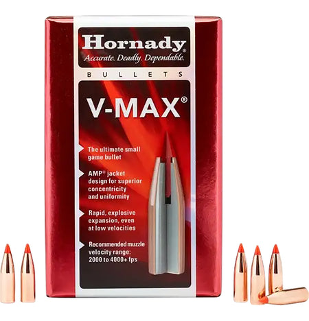 Hornady V-Max 120 gr .284 7mm Polymer Tip Reloading Bullets 100ct