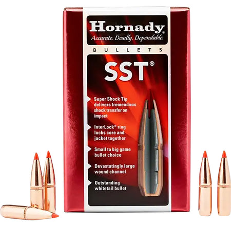Hornady SST 117 gr .257 25 Cal Polymer Tip InterLock Reloading Bullets 100ct