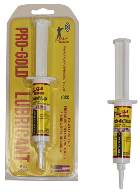 Pro-Shot Pro-Gold Gun Lubricant Grease PGLSYR 10cc Needle Oiler