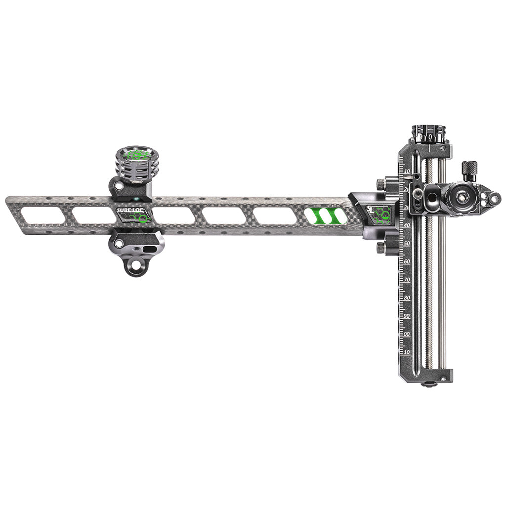 SureLoc Adrenaline Green RH Bow Sight Carbon Fiber