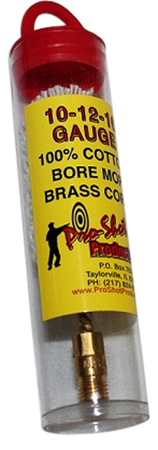 Pro-Shot MP12 Cotton Bore Mop 10 12 16 Gauge Shotgun Brass Core #5/16-27 Thread