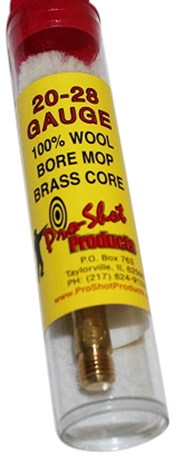 Pro-Shot MP20 Cotton Bore Mop 20 28 Gauge Shotgun Brass Core #5/16-27 Thread
