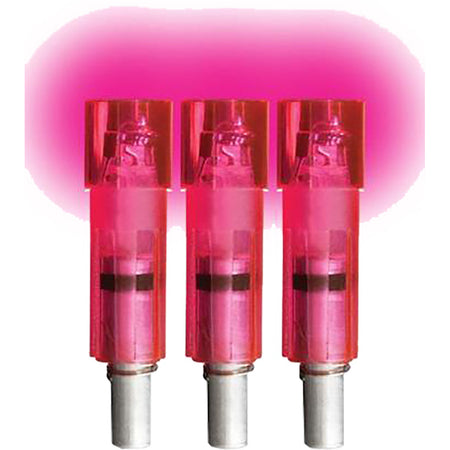Lumenok Pink Flat Lighted Nocks for Excalibur Crossbow Bolts 3-Pack