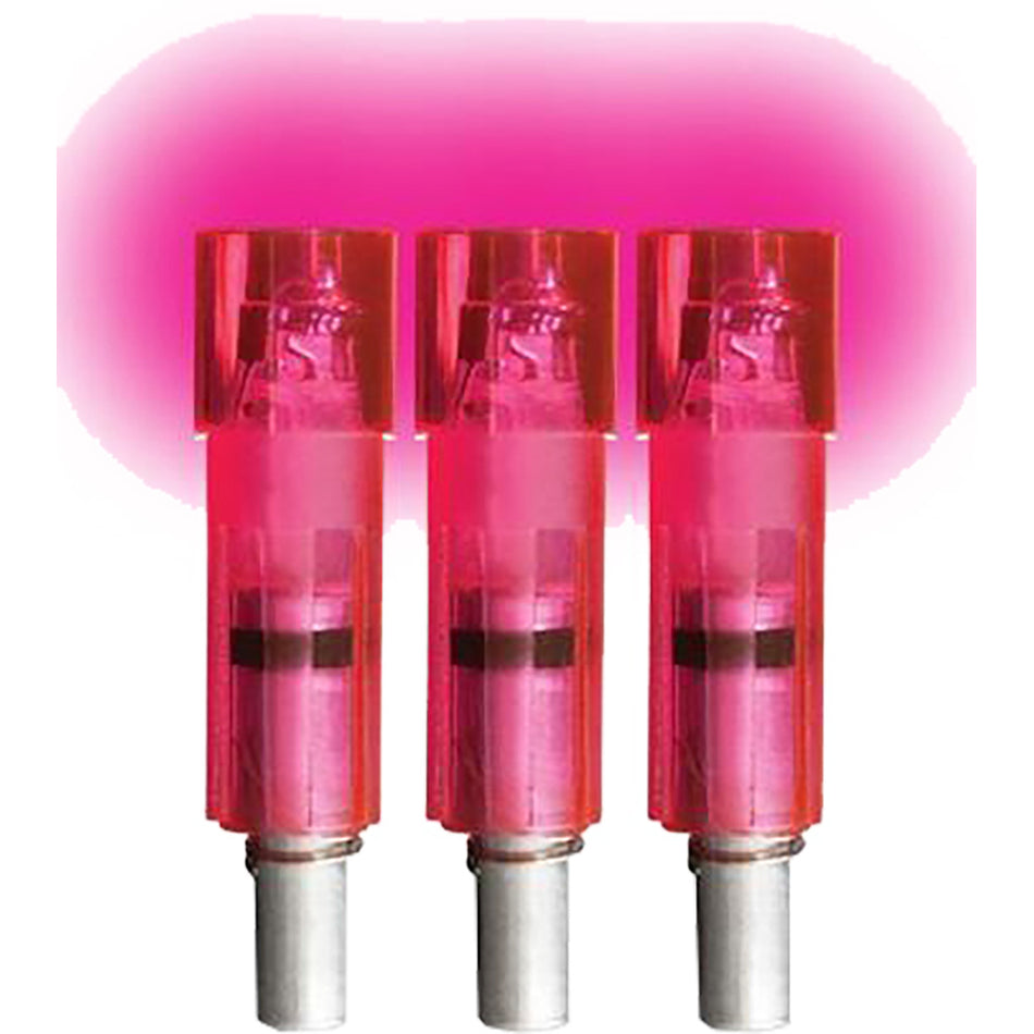 Lumenok Pink Flat Lighted Nocks for Excalibur Crossbow Bolts 3-Pack