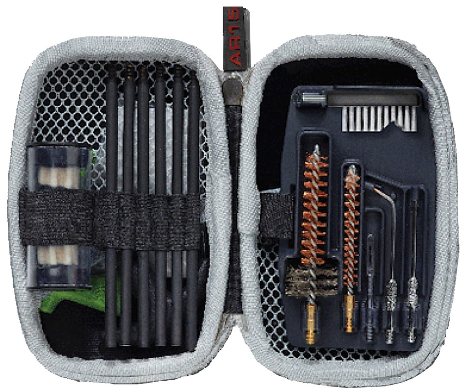 Real Avid Gun Boss AR15 Kit 5.56/.223 Bronze Bristles Star Chamber Brush with Case