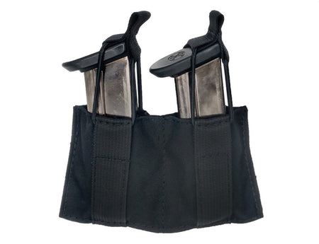 TacShield Double Speed Load Pistol Pouch MOLLE Black