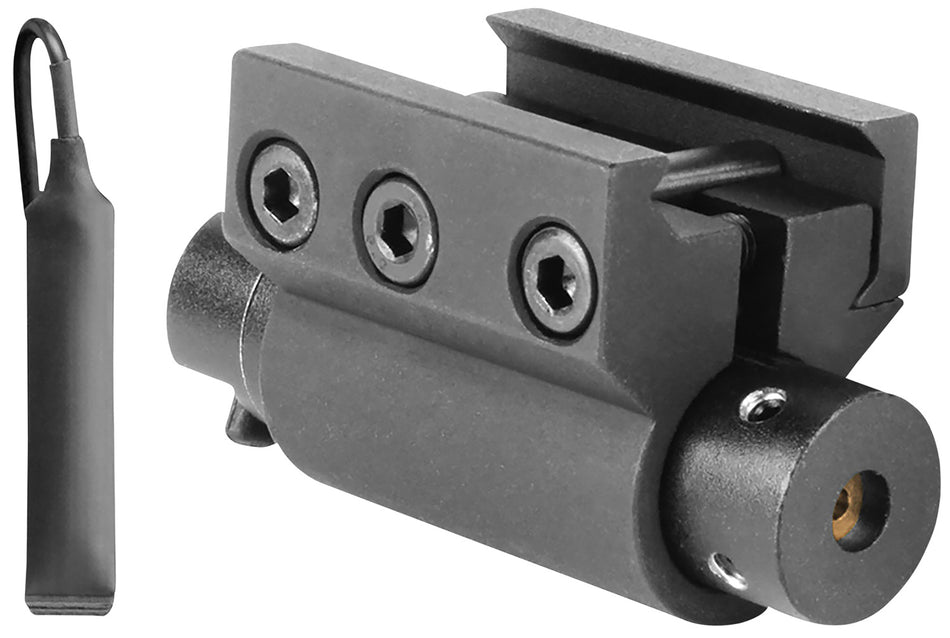 Aim Sports LH002 Rail Mounted 5mW Red Laser Sight Black Anodized Aluminum