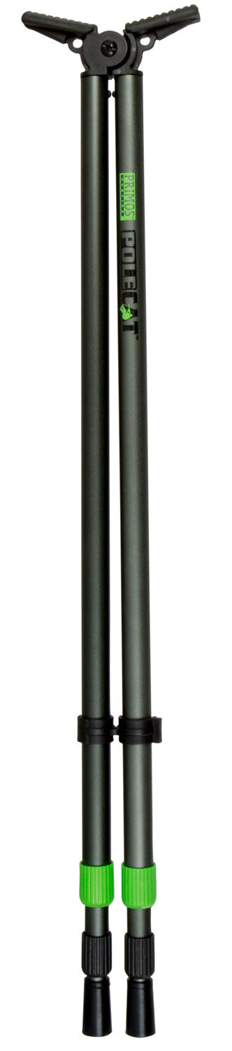 Primos Pole Cat Tall Bipod Shooting Stick, Aluminum, Posi-Lock, Black, 25"-62"