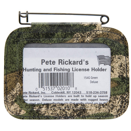 Rickards Single Camo Hunting License Holder Heavy-Duty