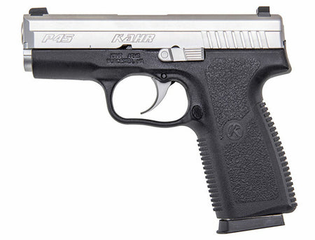 Kahr P45 .45 ACP Pistol, 3.5" Stainless Barrel, Night Sights, Black Polymer Frame